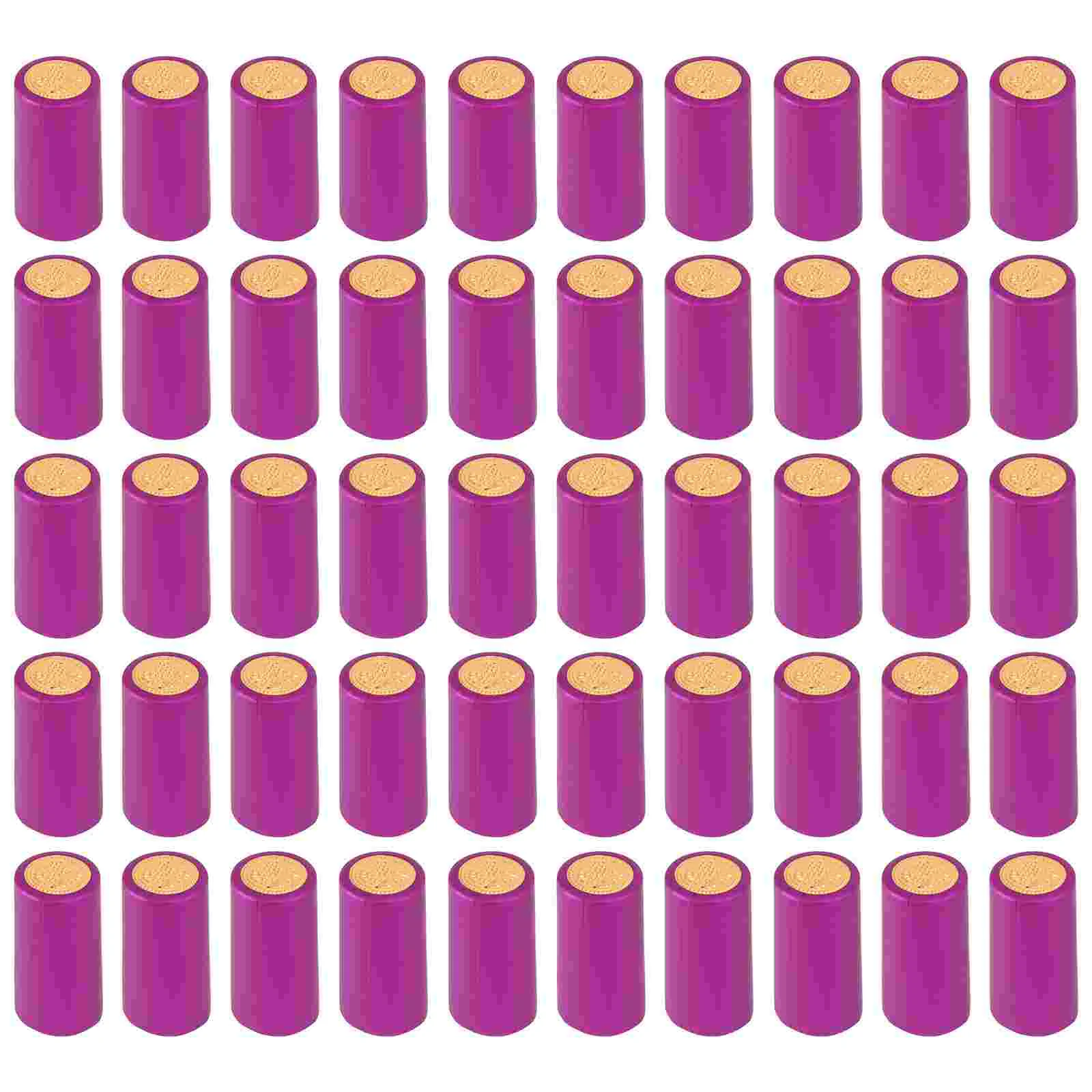 

100 Pcs Red Bottle Heat Shrinkable Cap Plastic Bottles Film Homebrew Sealing