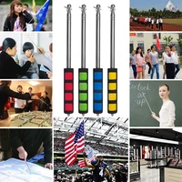 1 2m telescopic handheld flagpoles with clips portable stainless steel telescopic banner tour guide flag pole