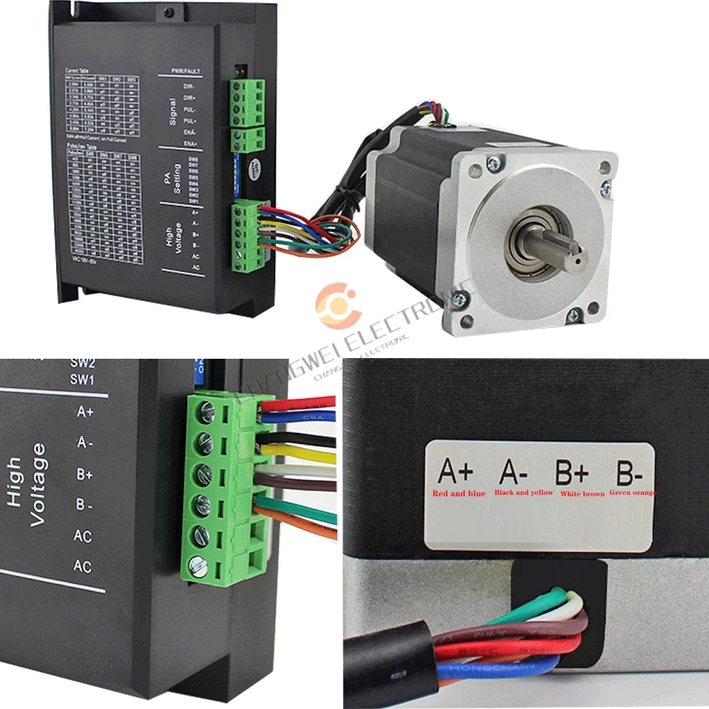 Купи MC860G Stepper Motor Driver Two-Phase Stepper Motor Speed Controller Suitable For 57 86 Stepper Motor Input Voltage 18-80 за 2,331 рублей в магазине AliExpress