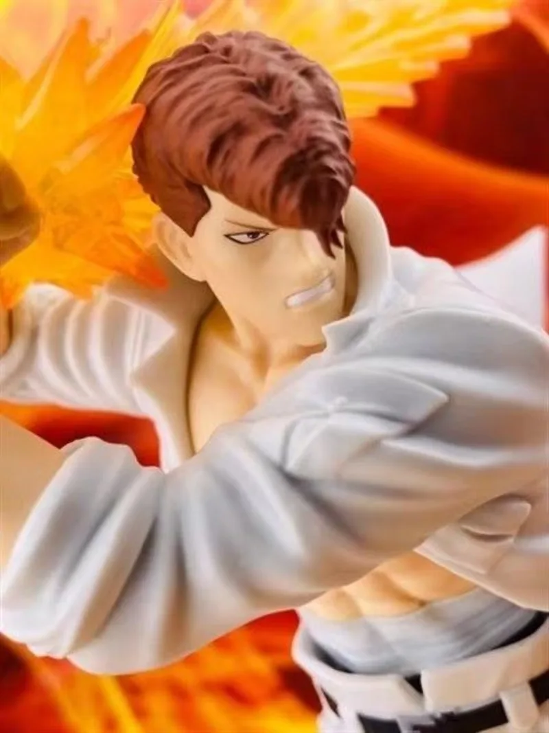 Фото В наличии: Фигурка Bandai Yuyu Hakusho Kuwabara Kazuma Ankoku Bujutsukai, аниме-модель, игрушка, украшение для рабочего стола, подарок на день рождения №5