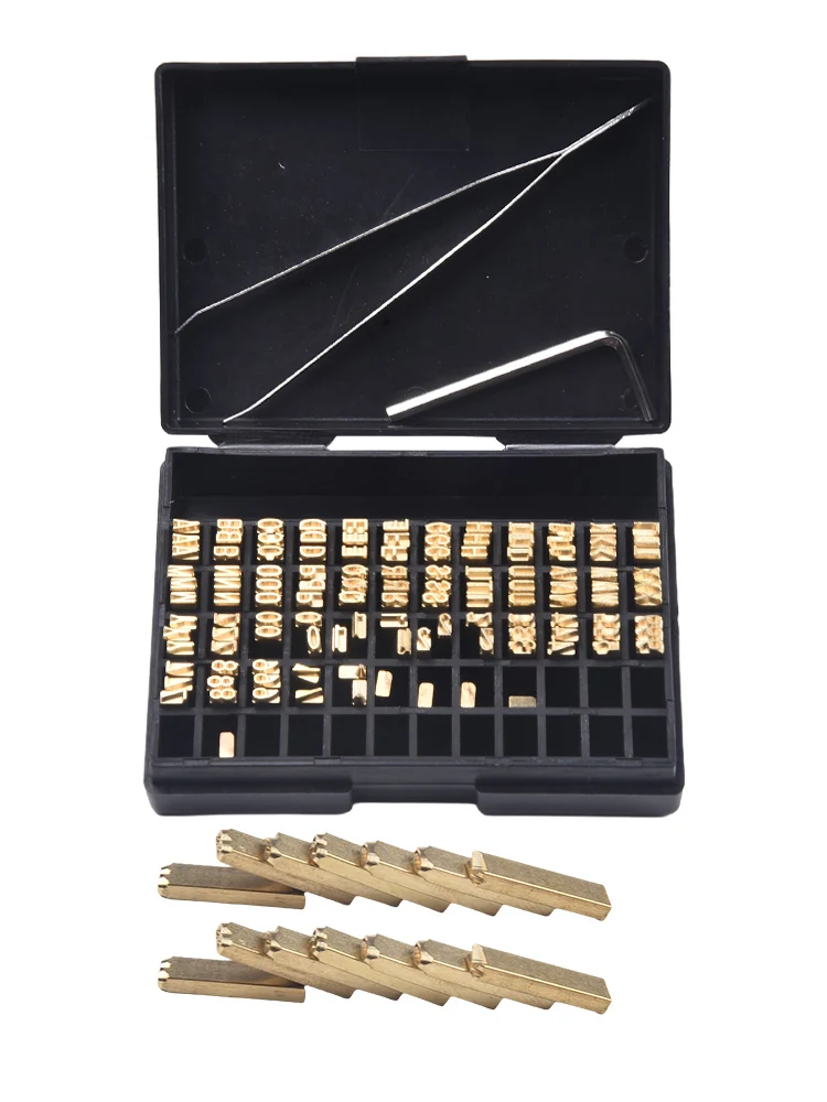 120 шт./1 компл. горячий штамп буквы термолента шрифт для печати инструменты