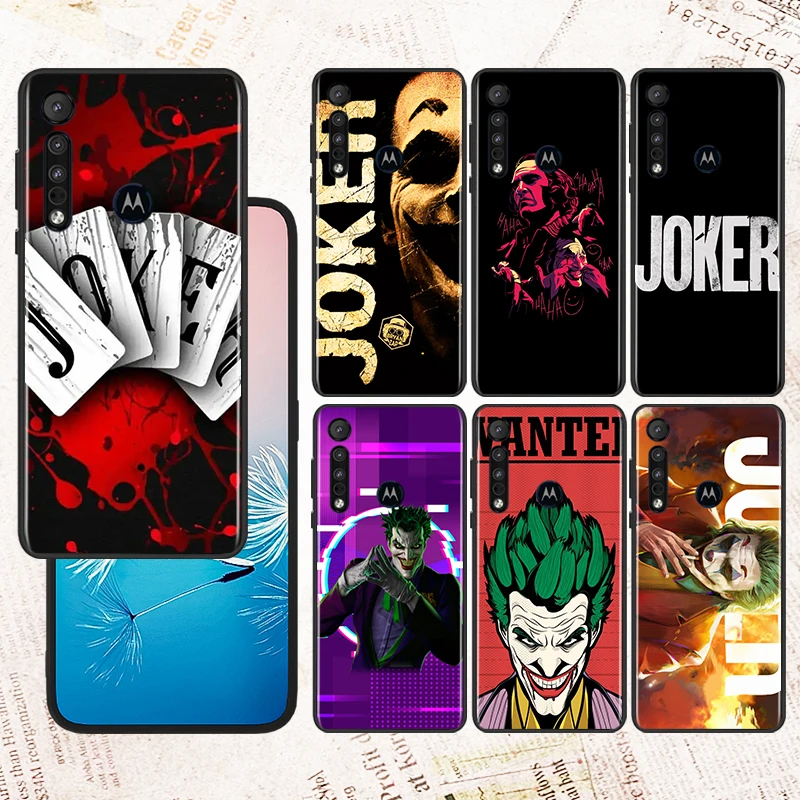 

Cartoon Cool Movie Joker Art For Motorola E32 G52 G Stylus G41 G71 Edge G60 S G9 G8 20 E7i Power One Fusion Black Phone Case