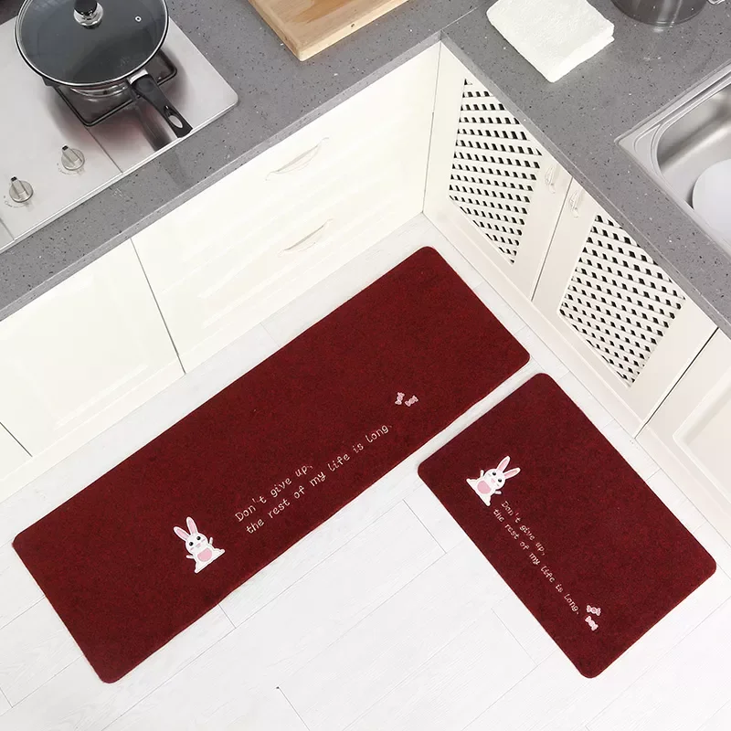 

20222PCS Floor Mat Anti-Slip Water kitchen Mat Carpet Oil Absorption Carpet Long Kitchen Door Bathroom Hallway Mat Door Bedroom