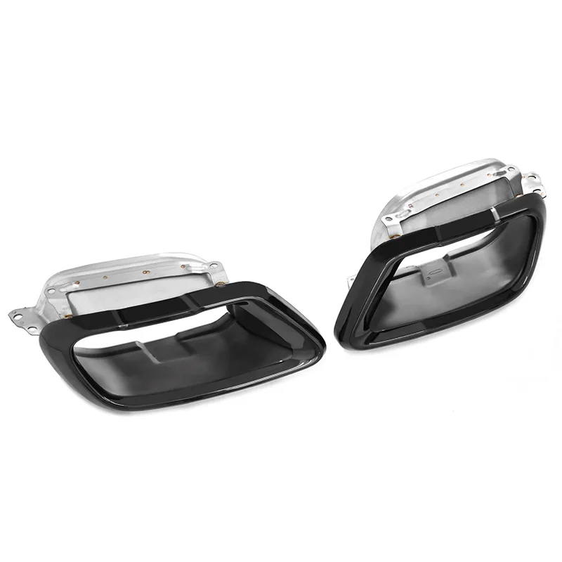 

Насадки на выхлопную трубу автомобиля для BMW X5 G05 X6 G06 X7 G07 2020+ Sport, черная квадратная насадка на выхлопную трубу из нержавеющей стали, насадка