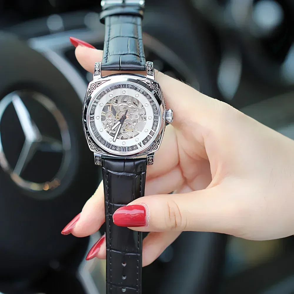 Часы для пар светящиеся ночники модные полностью автоматические роскошные часы