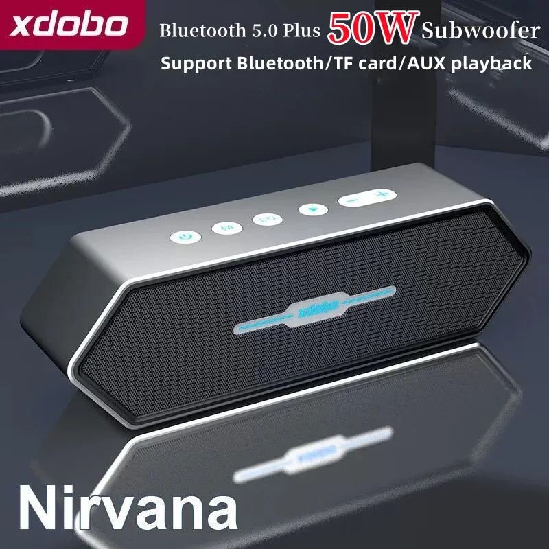 xdobo 50W Wireless Gaming Bluetooth Speaker Portable Subwoofer Waterproof Strong Bass Speaker Stereo TWS Computer Soundbarfor