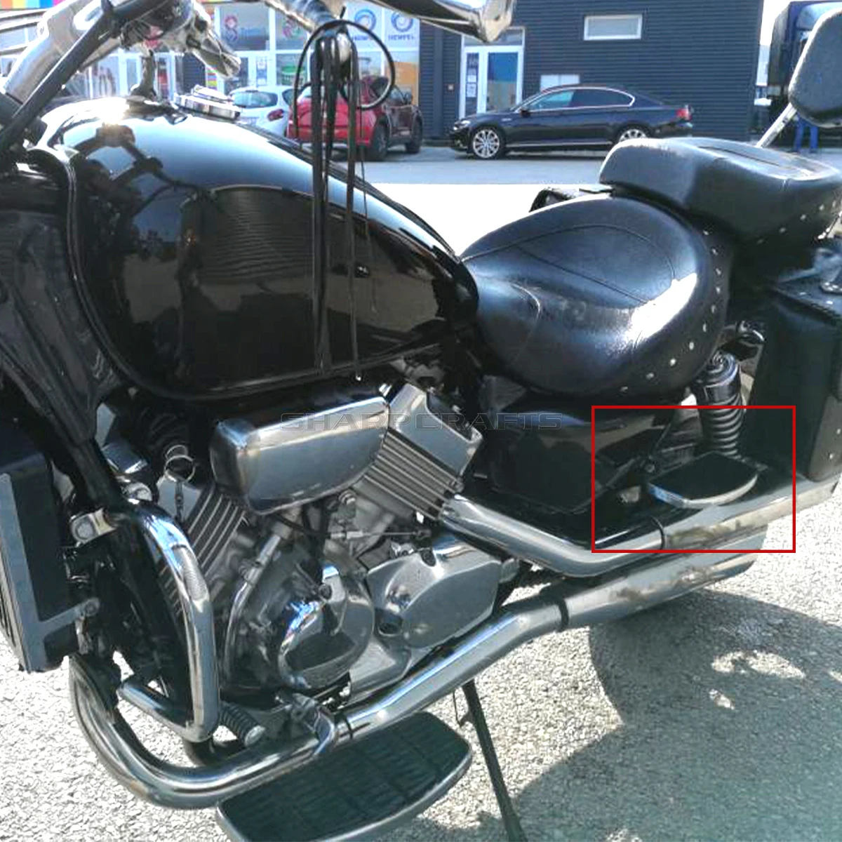 Фото Подножки для заднего пассажира, половые доски, педали для Kawasaki Vulcan 1500 VN1500, Honda Magna VF 250 VF 250, детали мотоцикла №5