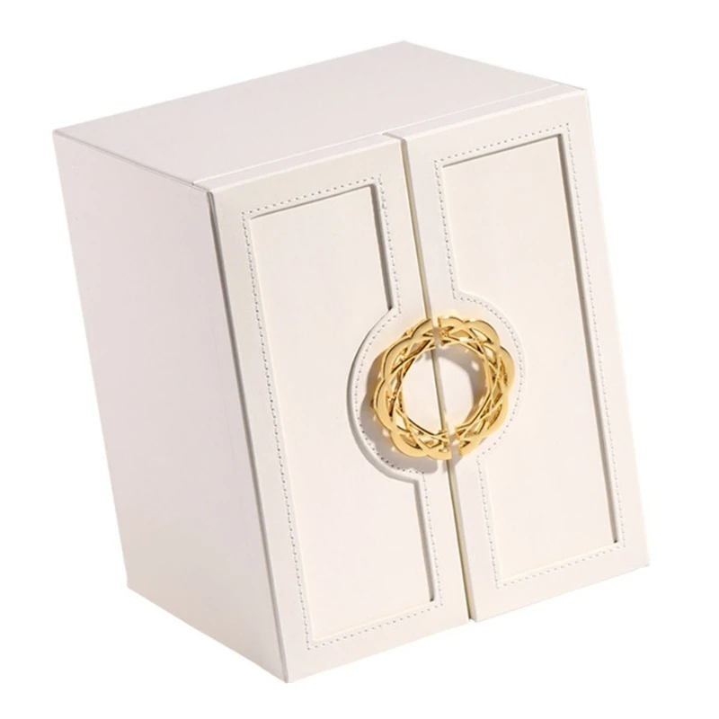 Большой органайзер для ювелирных изделий из искусственной кожи чехол хранения