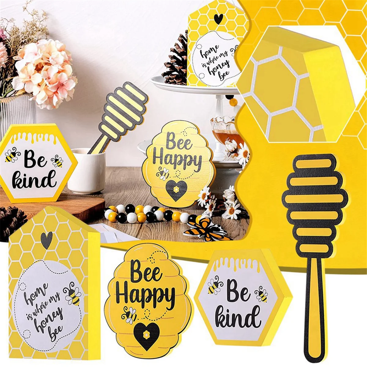 4 шт./компл. украшения для стола фестиваля пчел домашние счастливые праздники