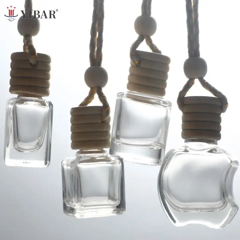 

Стеклянный прозрачный многоразовый автомобильный парфюм, освежитель воздуха, подвесная бутылка, Ароматический диффузор, аксессуары для ук...