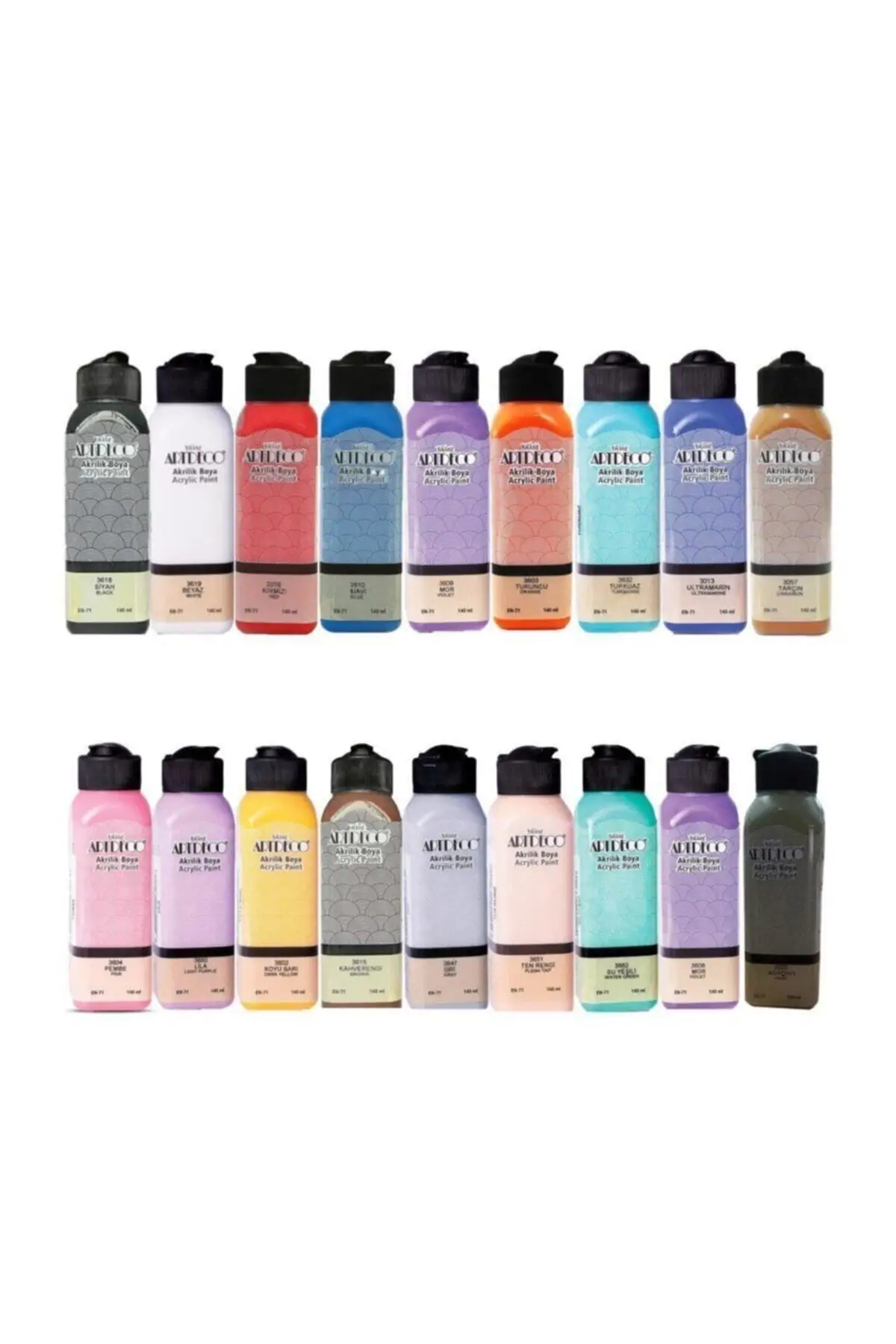 

Acrylic Paint 140 ml 18 piece Set