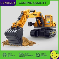 children inertial car toy simulation excavator dump truck model with sound light music pull back engineering vehicle for kid boy