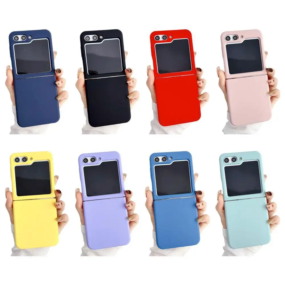 

Liquid Silicone Phone Case For Samsung Galaxy Z Flip 5 Solid Color Full Protective Phone Cover For Galaxy Z Flip5