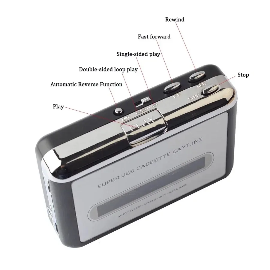 Кассетный плеер Usb