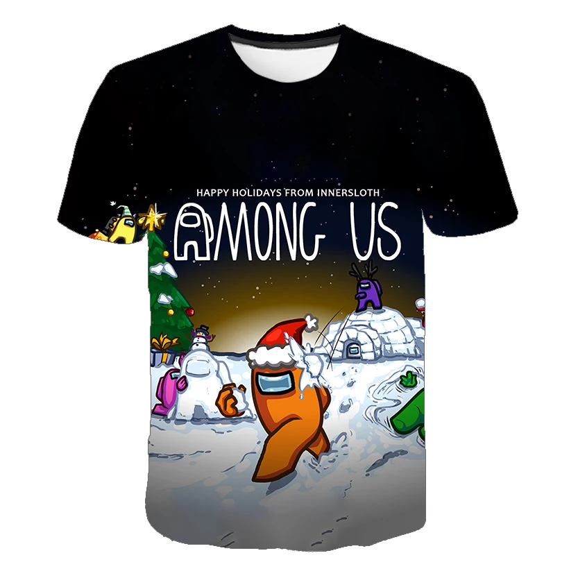 

2022 Summer Children Among us 3D T Shirts Clothing Boys Cartoon Imposter Clothes Pants Fashion Casual Kids Tees Short Pant Baby