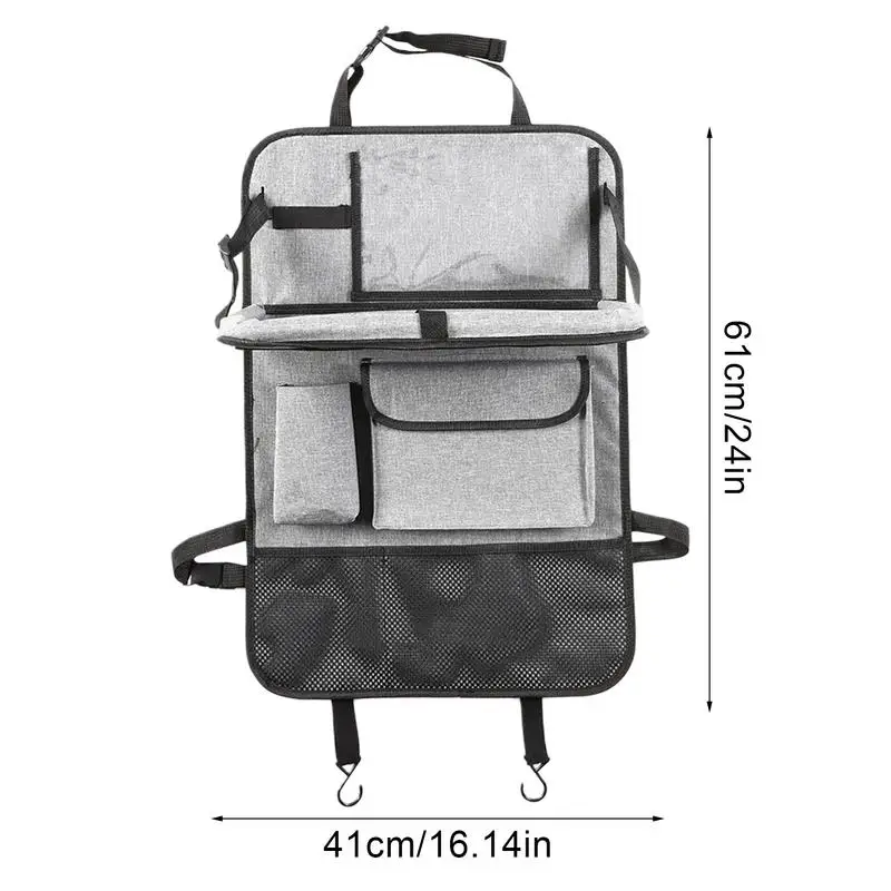 Organizer na tylne siedzenie dla dzieci Schowek oparcie fotela samochodowego Akcesoria podróżne z uchwytem tablet Wiele kieszeni Wodoodporny