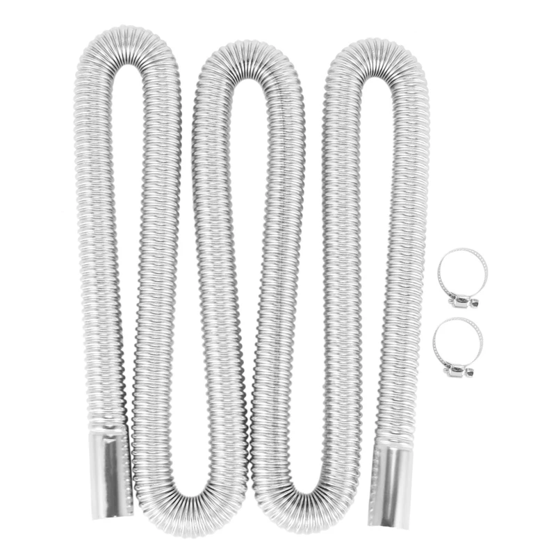 

200cm Car Air Parking Heater Exhaust Pipe with 2 Clamps Fuel Tank Exhaust Pipe Hose Tube for crude oil-Heater