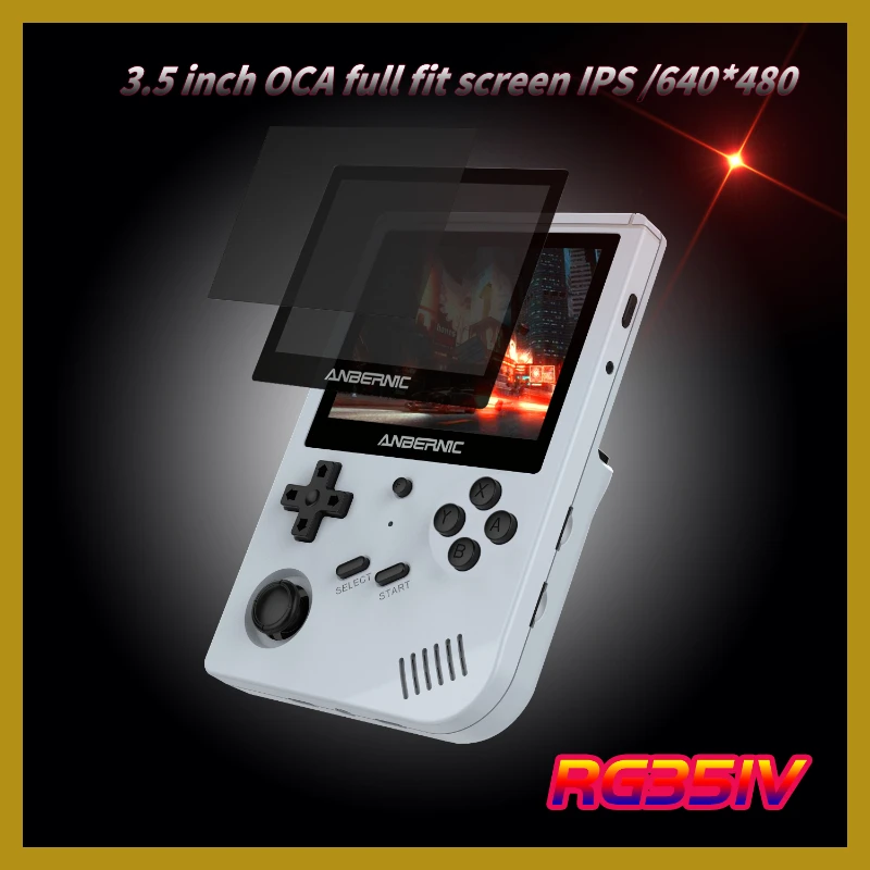 Anbernic New Original RG351V Retro HD3.5 INCH 640*480 Portable Handheld Game Built-in 16G RK3326 Console Emulator 54000 Games