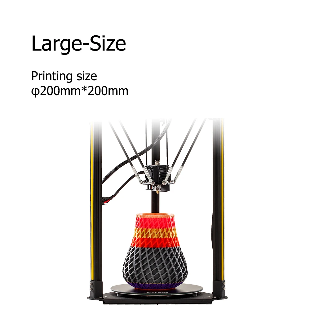 3D-принтер FLSUN Q5 Delta Kossel цельнометаллический принтер TMC 2208 с датчиком
