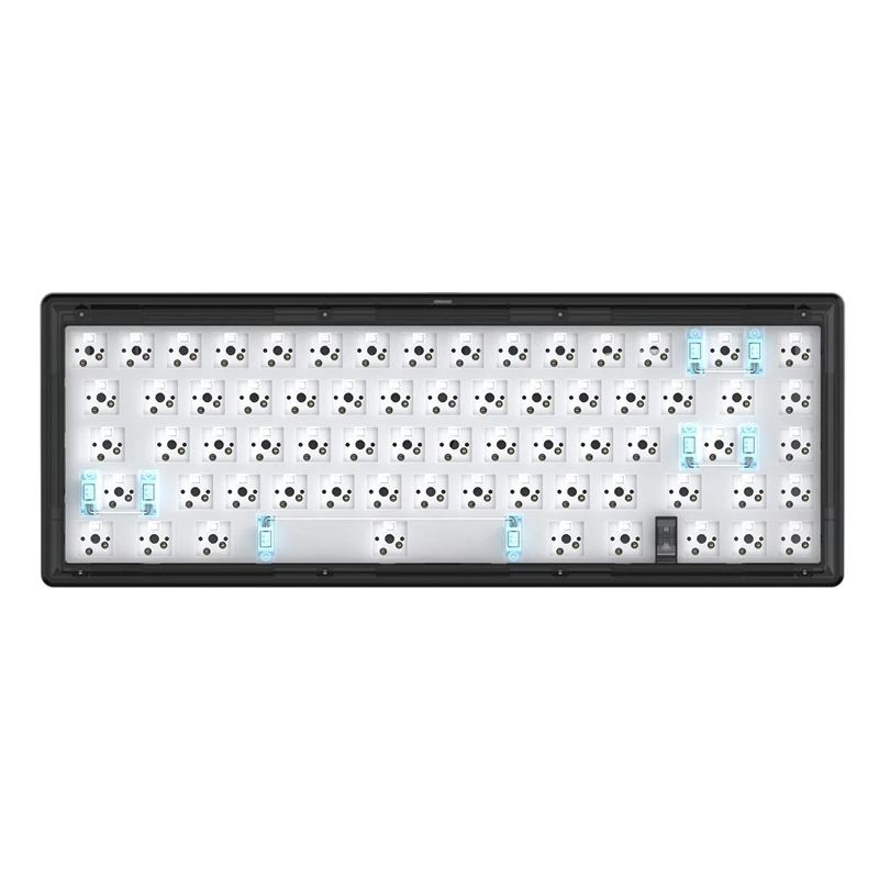 GAS67 Customized Mechanical Keyboard Kit With Yellow Axis DIY Kit Hot Swap Axis Wired RGB Backlight Keyboard enlarge