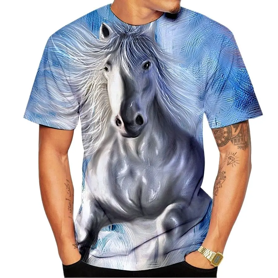 

2022 Men's T-shirt 3d-printed Mattu Animal Shirt Casual Fashion Short Sleeve Loose Top 6xl Men's Clothing Tee