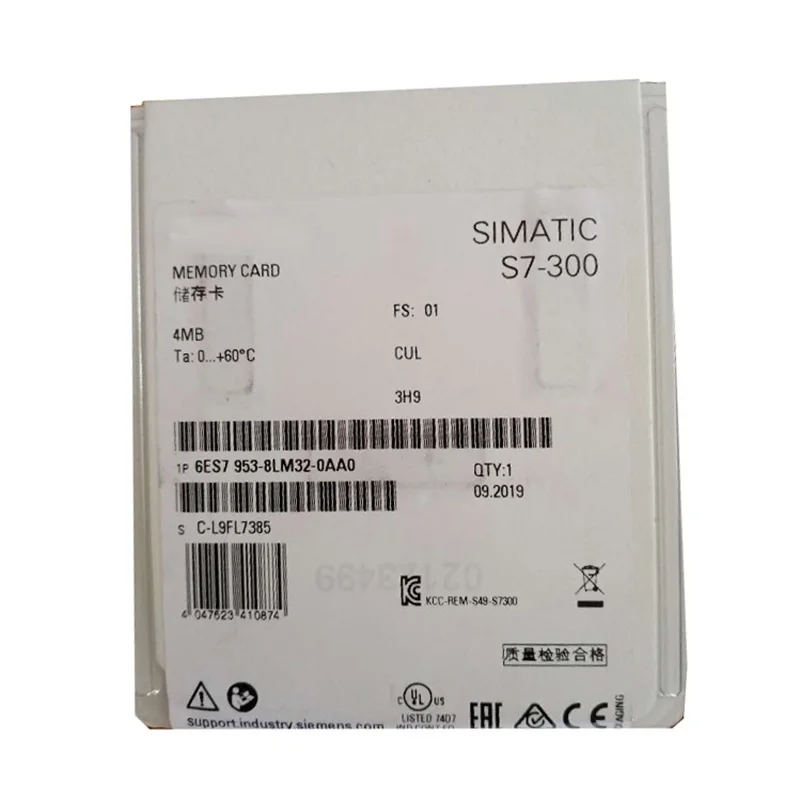 

New original 6ES7953-8LM32-0AA0 S7-300 4MB micro memory card spot
