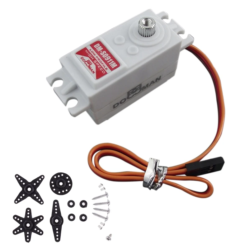 

DORCRCMAN DM-S0911M Metal Tooth Short Shell Short Body Robot Steering Gear 9Kg Digital Servo 1/10 Vehicle Steering Gear