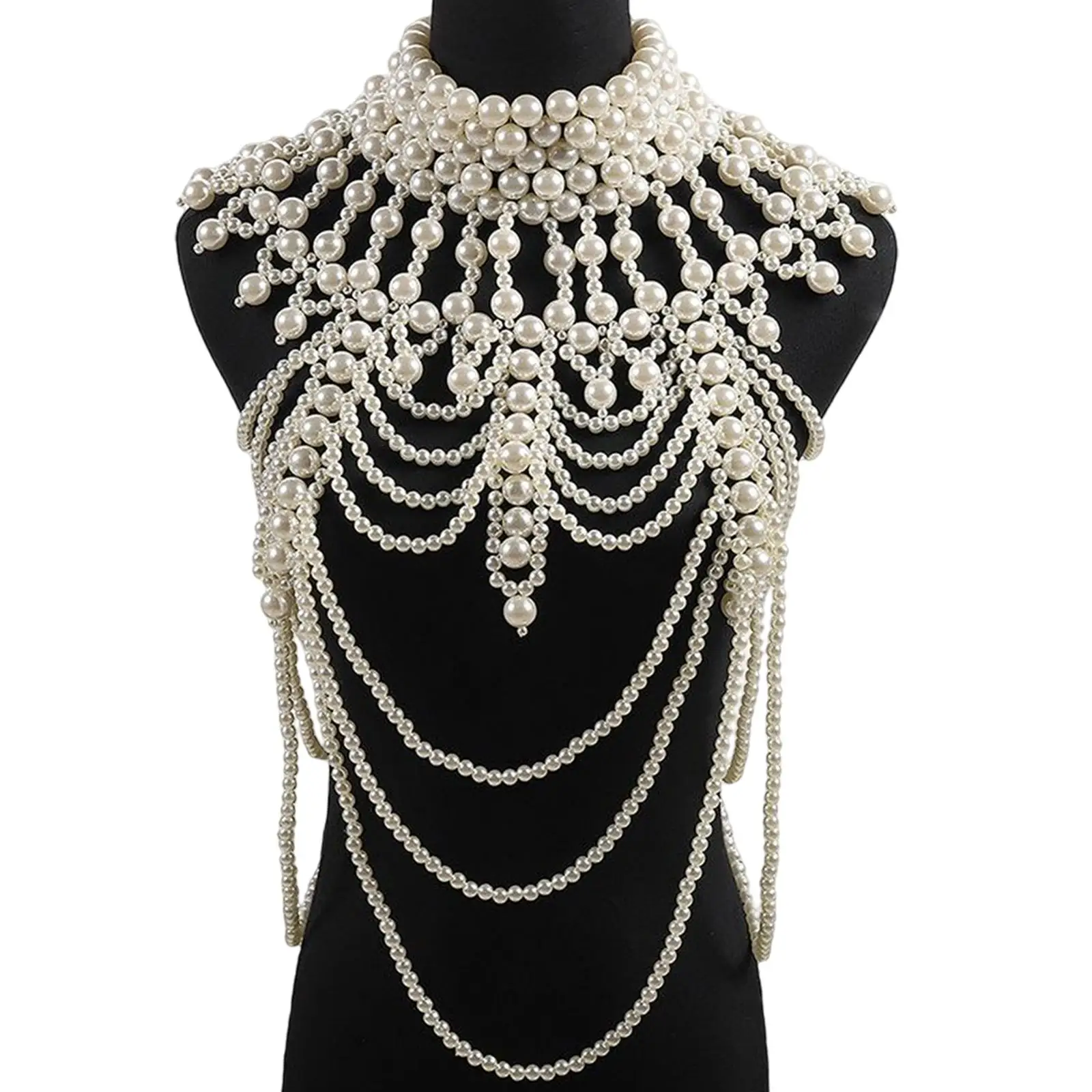 

Pearl Body Chain Multilayer Jewelry for Nightclub Party Dance Party Bikini