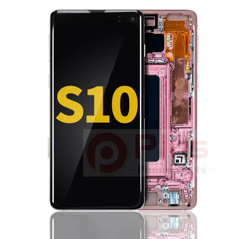 

AMOLED Display With Frame Replacement For Samsung Galaxy S10 (Refurbished) (Flamingo Pink)