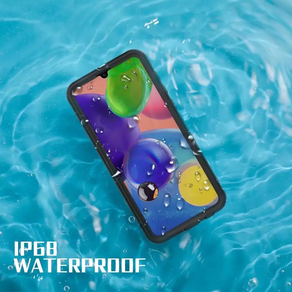 New Ip68 Waterproof Case For Samsung Galaxy A21 Dust-proof Shockproof Case 10 Ft Water Resistant Defender Cover Dustproof Tpu+pc