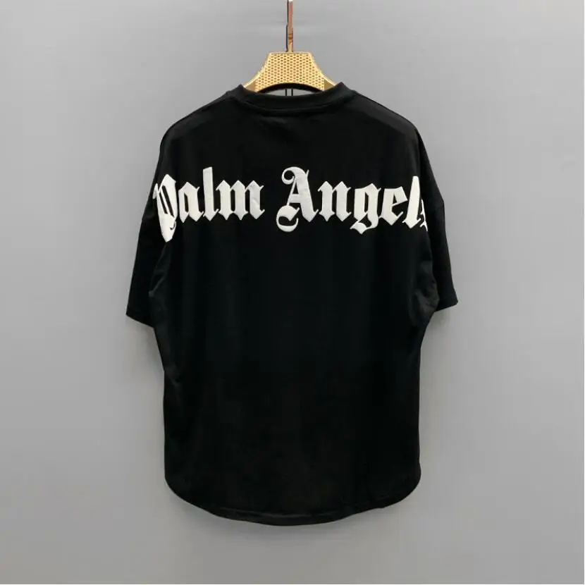 Palm Angels 22SS Letter Logo Short Sleeve Round Neck Men Women T-Shirt Unisex Lovers Couple Style Cotton Boyfriend GiftФутболка