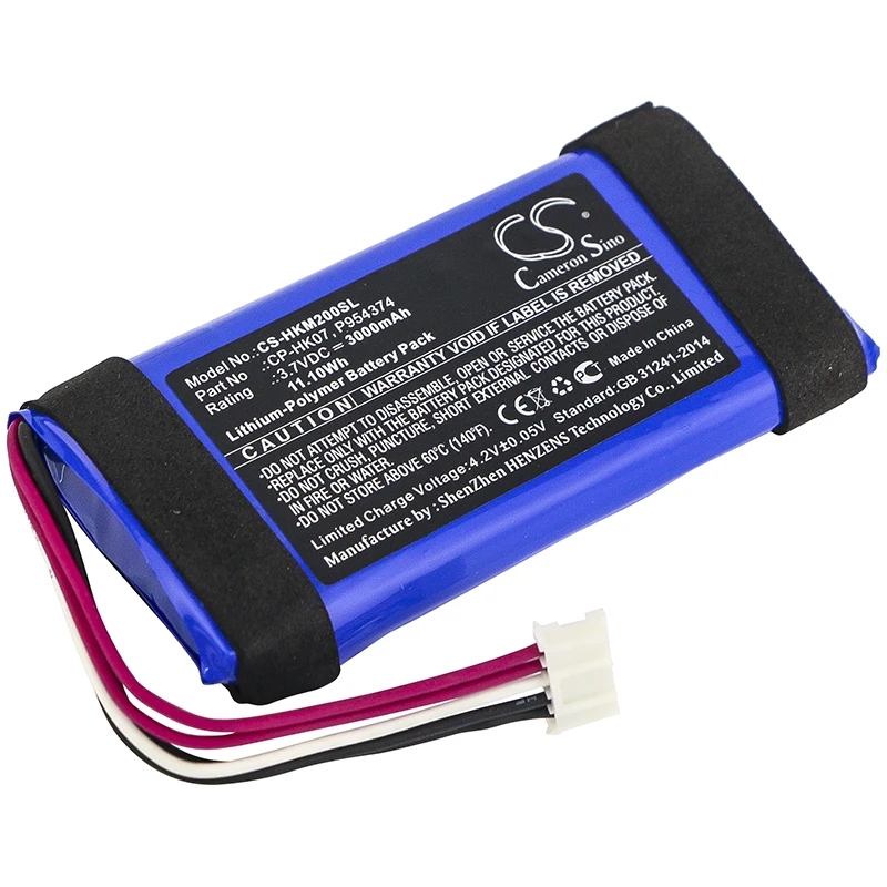 

3000mAh Harman/Kardon P954374 CP-HK07 Аккумулятор для Onyx Mini