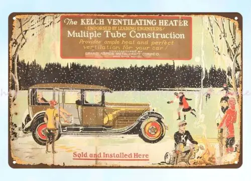 Вентиляционный нагреватель Kelch металлический жестяной знак коллекционный