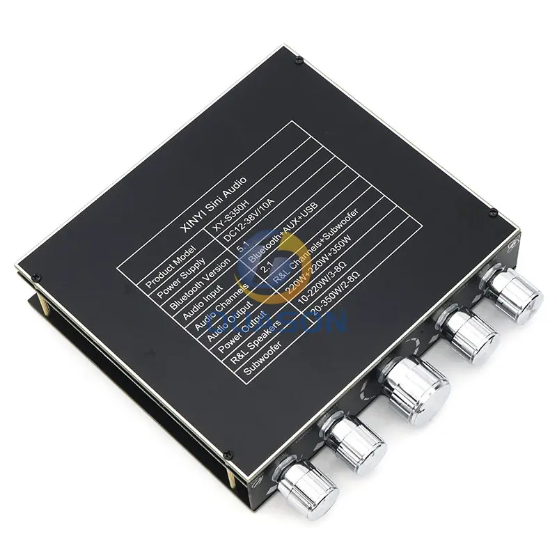 XY-S350H 2.1 channel TPA3251 Bluetooth power amplifier board module high and low subwoofer 220W*2 + 350W images - 6