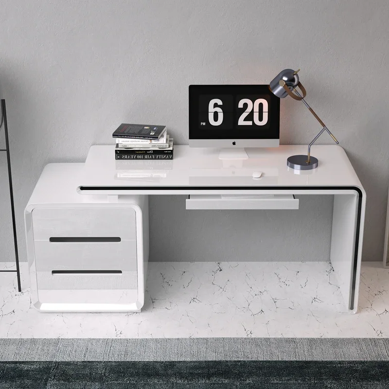 

Компьютерные компьютеры для игр, простые столы, современные офисные столы для кабинета, для спальни, итальянская офисная мебель, рабочая мебель QF50OD