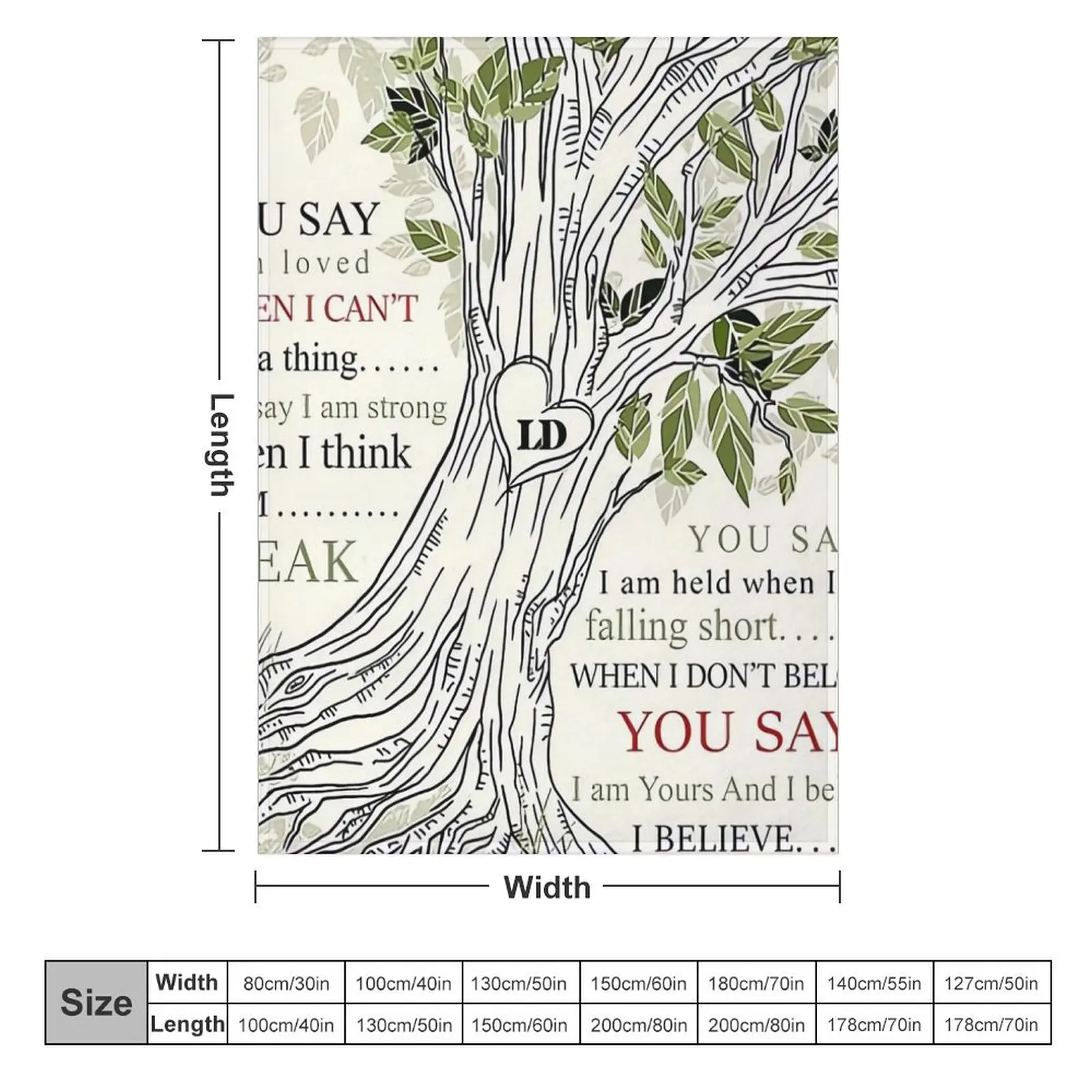 Lauren Daigle - You Say одеяло с текстом песни туристические зимние кровати теплые одеяла