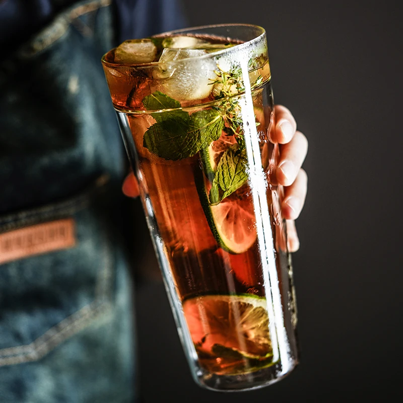 

Double Wall Glass Coffee Cup Big Bubble Tea Travel Camping Milk Coffee Mug Xxl Funni Gift Tazzine Da Caffe Glass Drinkware