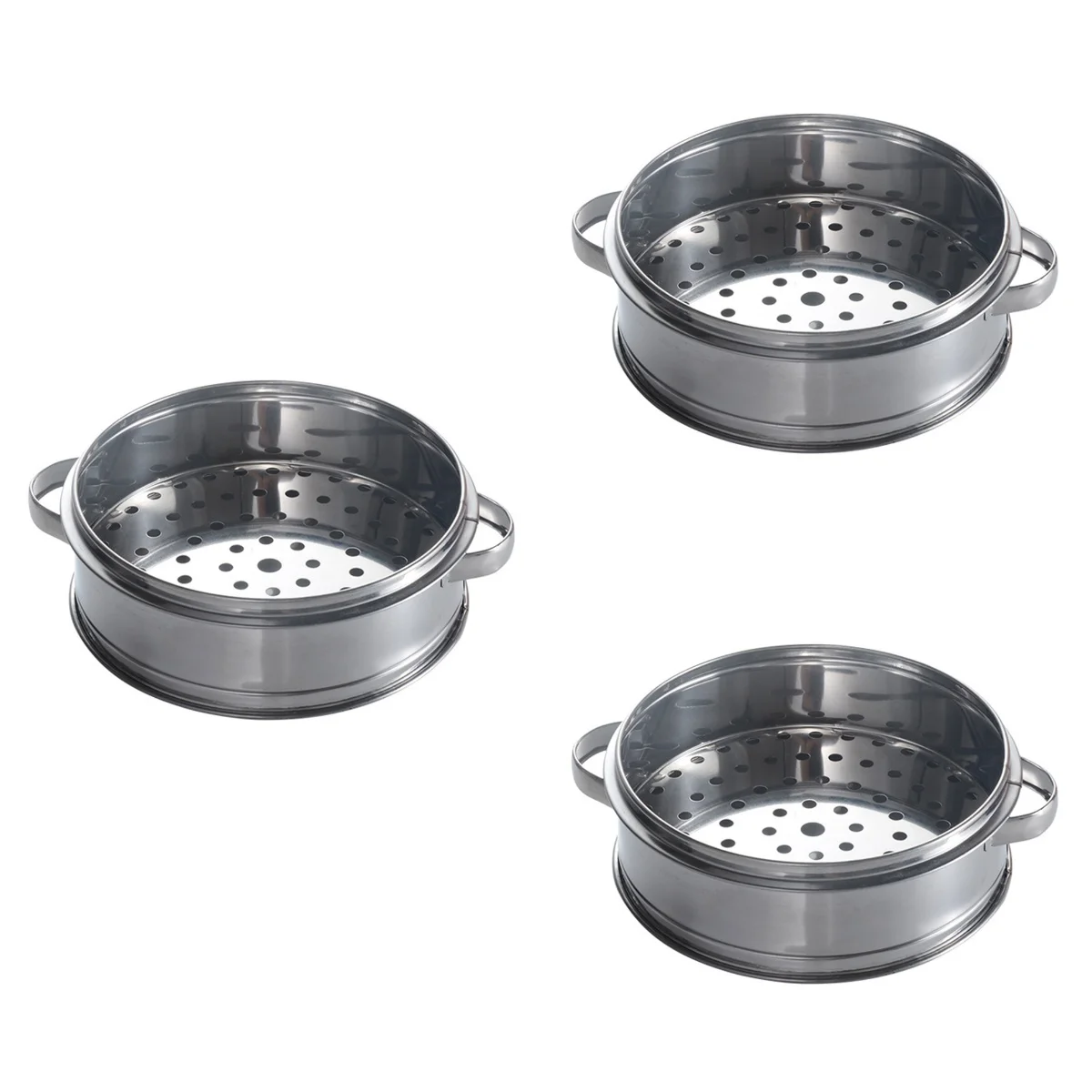 

Steamer Basketsteaming Steel Stainless Pot Rack Metal Double Handle Cooling Bun Bao Vegetables Cook Cooking Insertcookware Shelf