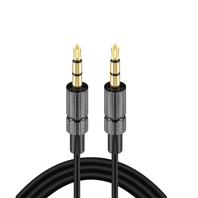

AUX audio cable 3.5mm gold plated pair recording line stereo car audio male to public audio cable spot wholesale