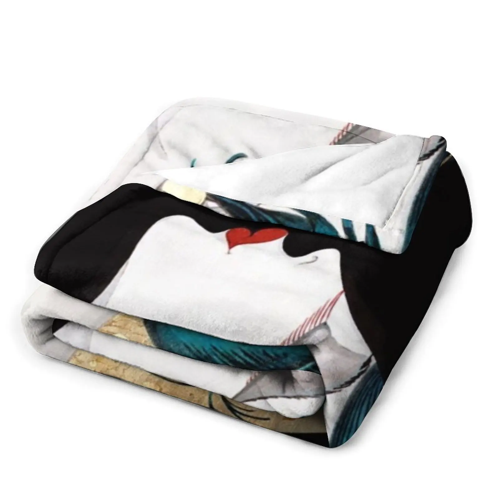 Поцелуй Бабочка Французский Арт Деко Хлопушка женщина Remix плед одеяло Диванный