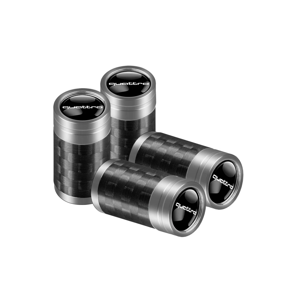 

4 шт. автомобильные колпачки для клапанов шин из углеродного волокна, крышка штока воздуха для Audi SLINE RS TT Quattro A7 A8 Q3 A5 A6 B5 B6 B7 C5 C6 C7