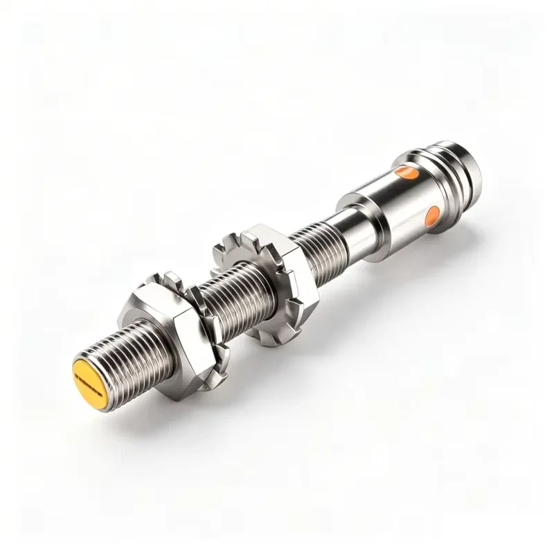 Индуктивный датчик приближения BI1U-EG05-AP6X-V1331 M5, 1 мм, плоский, PNP NO, 10-30VDC, M8, 3-контактный, IP67, нержавеющая сталь (art.: 3920db9fbd495) - 3920db9fbd495