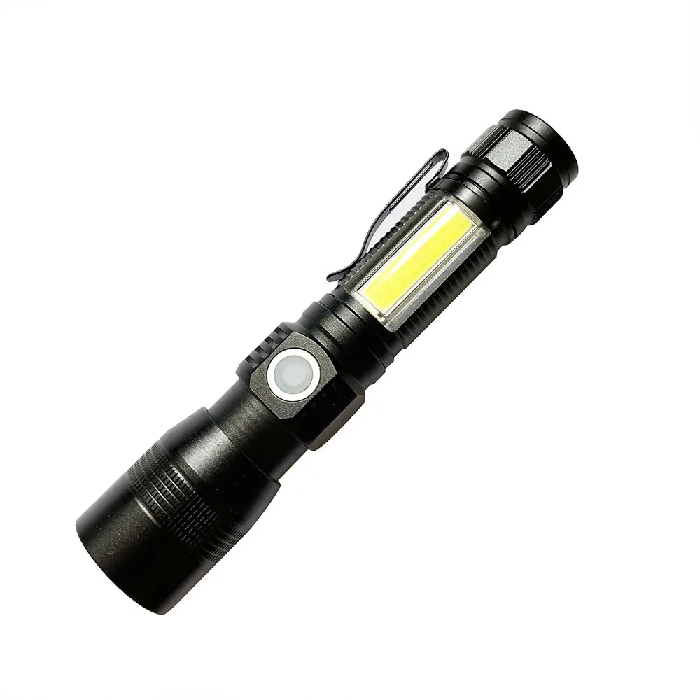 

UV Magnetic Charging And Red Types Of Outdoor Waterproof Strong Light Flashlight With Adjustable