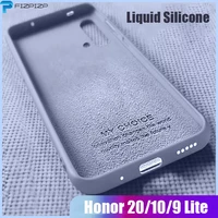 luxury liquid silicone case for huawei honor 10 lite 10i 9 20 pro 20s 8x global silicon 30i soft back cover