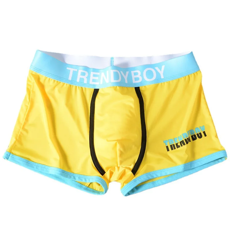 Cuppedia Men'S Summer Ice Silk Printed Boxer Shorts