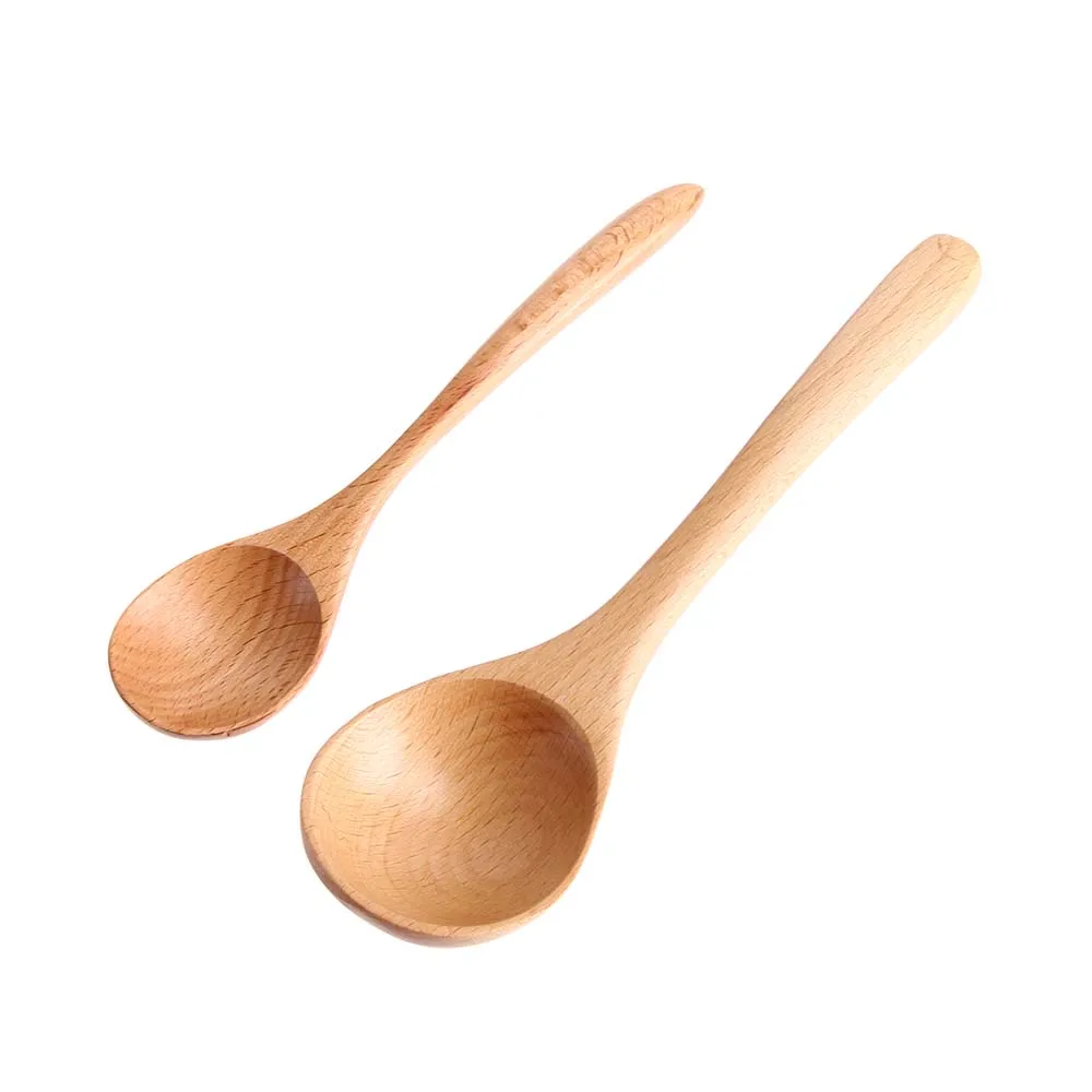 Большая деревянная ложка с длинной ручкой Бамбуковая кухонная утварь инструмент