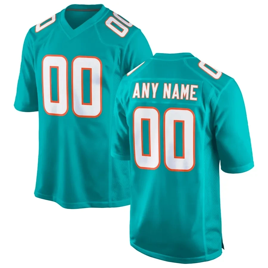 

Customized Miami Football T-shirt For Men American Football Jersey Personalized Your Name Any Number Sport Shirt All Stitched