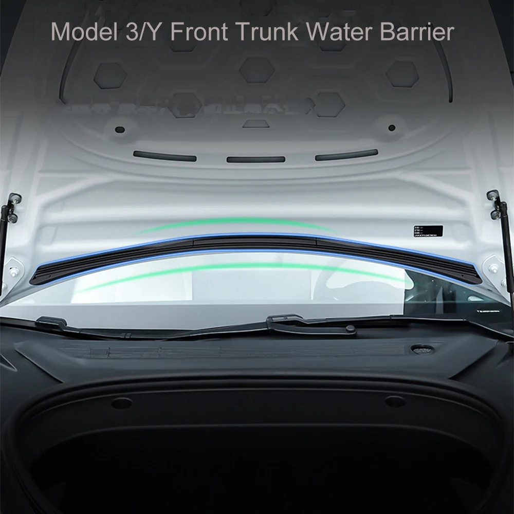 

Front Waterproof Rainproof Chassis Cover Water Strip for Tesla Model 3 Y Air Inlet Protective Cover Modification Accessories