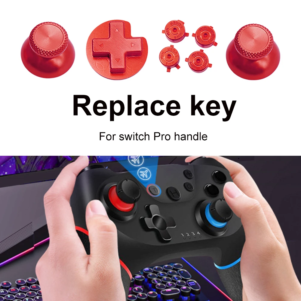 

Профессиональная ручка, модифицированные запасные кнопки, металлический геймпад, Ремонтный комплект для переключателя, аксессуары