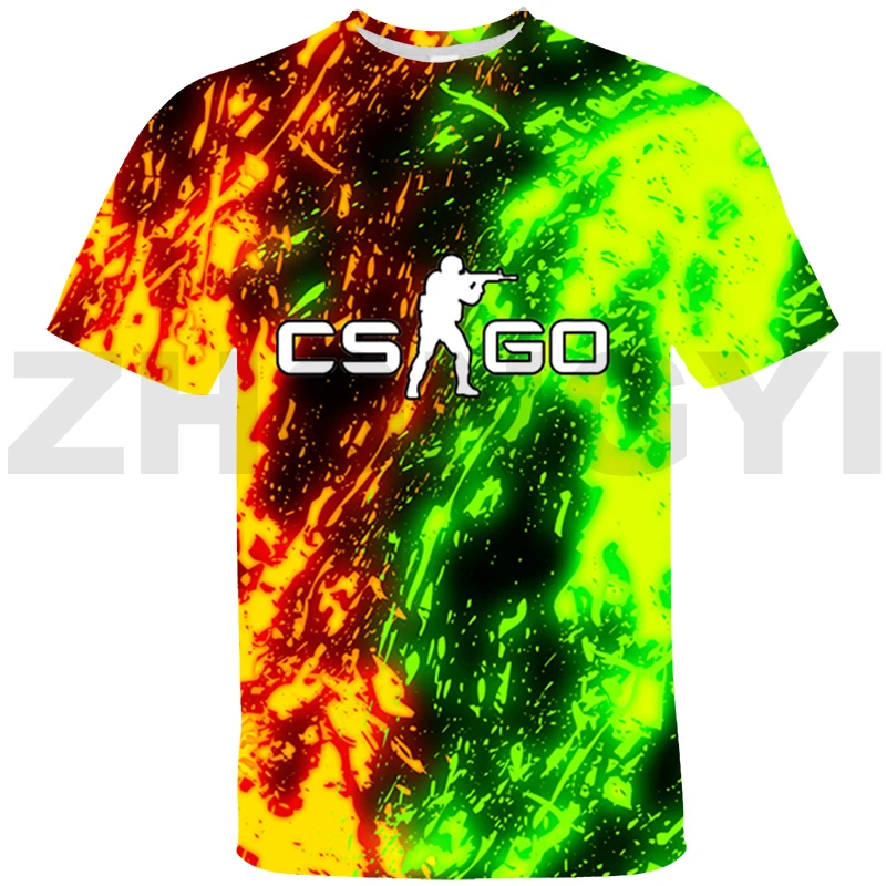 

Футболка мужская камуфляжная с 3D-принтом «игра CS GO»
